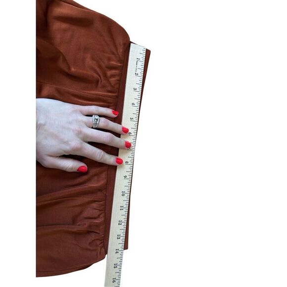 Maeve by Anthropologie Shiloh Wide Leg Pull On Pants size S Rust Orange - Picture 8 of 13
